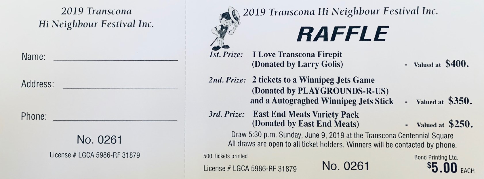 Raffle-Tickets | Transcona Hi Neighbour Festival Inc.